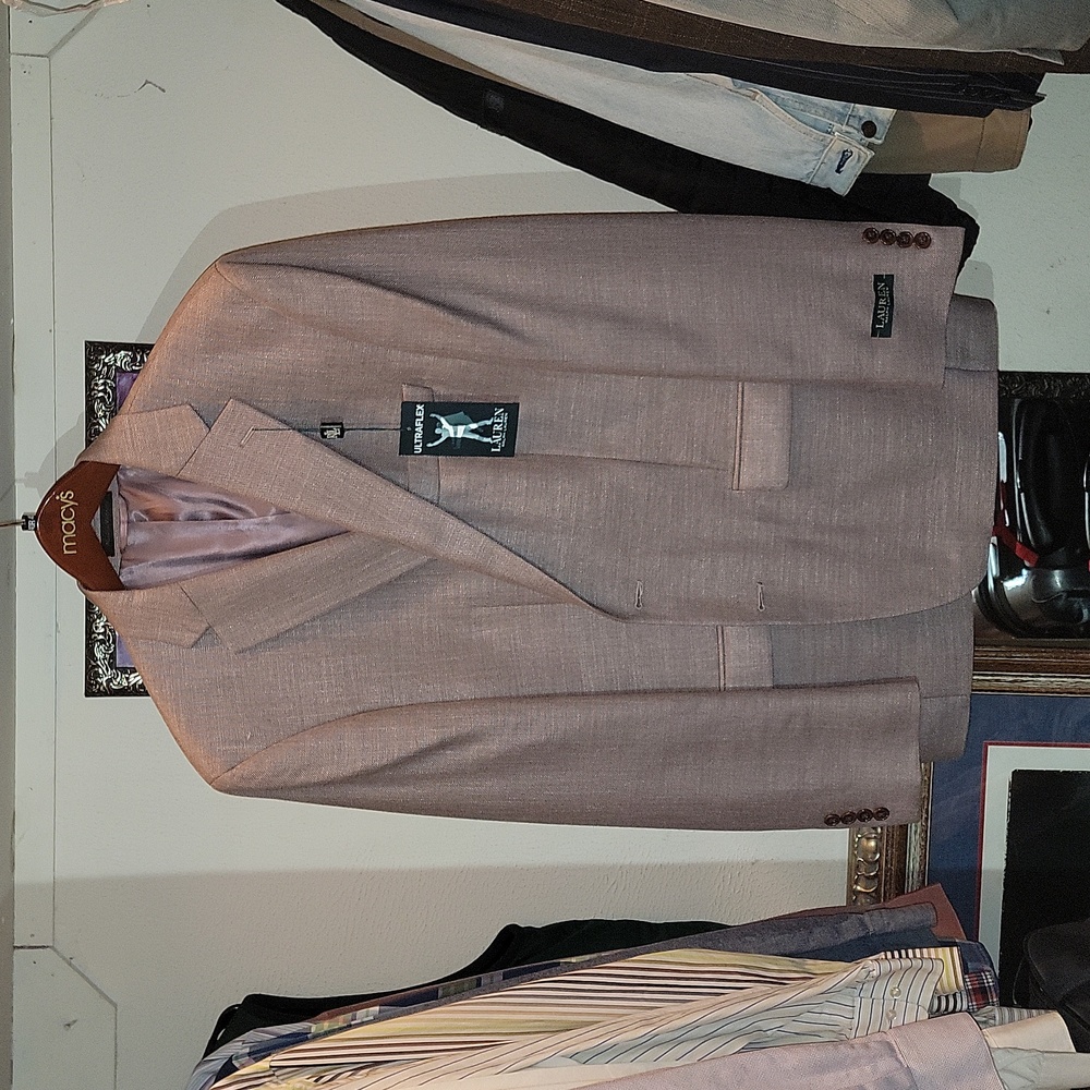 New Lauren Ralph Lauren Blazer 42R Rose Gold